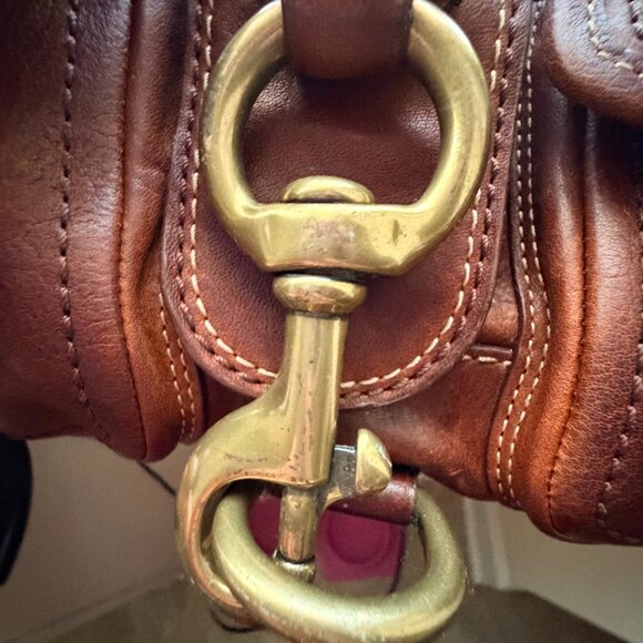 Coach 65thAnniversary Mandy Vintage Y2K Whiskey Brown Leather Shoulder Bag 10330 - Picture 10 of 15